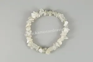 Mesačný kameň - sekaný náramok gumičkový - balenie 5ks