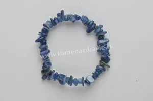 Distén (kyanit) - sekaný náramok gumičkový