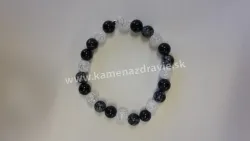 Guličkový ráramok - Krištáľ,Obsidián vločkový,Ónyx