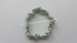 Larimar AA - sekaný náramok gumičkový