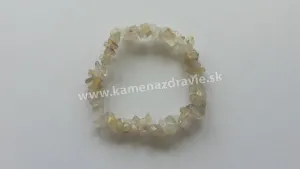 Sagenit - sekaný náramok gumičkový